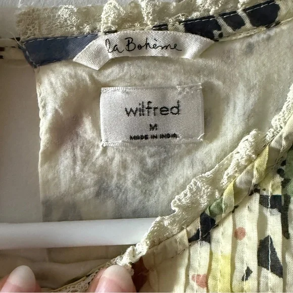 Aritzia Wilfred | La Bohème | Yellow Floral Elia Dress | Size Medium - Picture 13 of 16